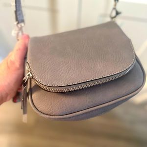 NWT Moda Luxe Crossbody Purse—Gray